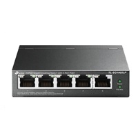 TP-Link switch TL-SG1005LP (5xGbE, 4xPoE+, 40W, fanless)