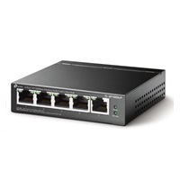 TP-Link switch TL-SF1005LP (5x100Mb/s, 4xPoE, 41W, fanless)