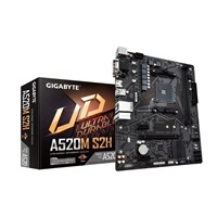 GIGABYTE MB Sc AM4 A520M S2H, AMD A520, 2xDDR4, 1xHDMI, 1xDVI, 1xVGA, mATX
