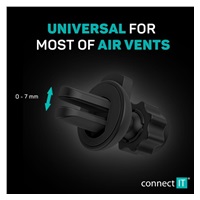 CONNECT IT InCarz SPIDER univerzální držák do auta, do mřížky, černo-stříbrný