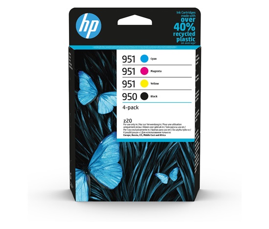 HP 950 Black/951 CMY Original Ink Cartridge 4-Pack (1,000 / 700 / 700 / 700 pages)