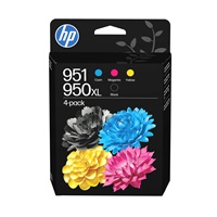 HP 950 Black/951 CMY Original Ink Cartridge 4-Pack (1,000 / 700 / 700 / 700 pages)