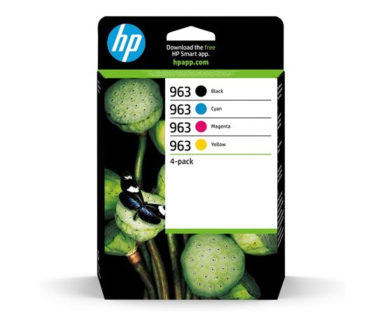 HP 963 CMYK Original Ink Cartridge 4-Pack (700 / 700 / 700 / 1,000 pages)