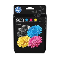 HP 963 CMYK Original Ink Cartridge 4-Pack (700 / 700 / 700 / 1,000 pages)