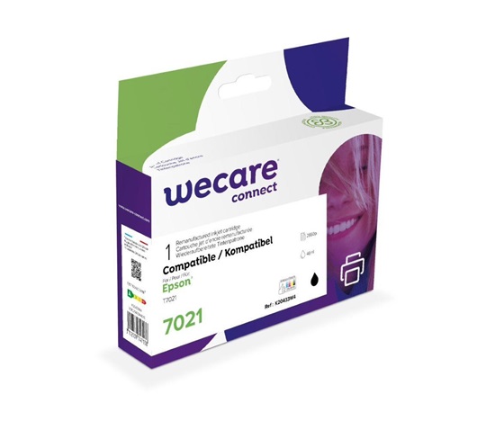 WECARE Wkład ARMOR do EPSON Work Force 4015/4515, Black (T70214010) 46ml