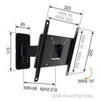 Vogel's MA2030 - TV rameno 2 klouby S