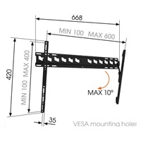 Vogel's MA4010 - TV držák s náklonem L