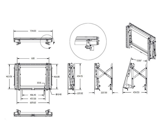 Vogel's PFW 6870 - pop-out modul pro videostěny