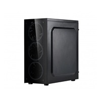 SPIRE skříň VISION 7022 RGB + 3x 12CM RGB FANS, Midi Tower, gaming, bez zdroje, Black