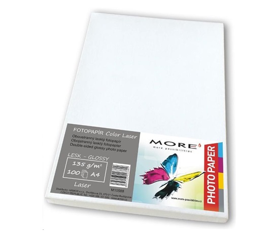 Coated Color Laser papier; 135g/m2; glossy double-sided; 100 ark. str., Color Laser