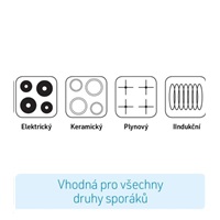 Livington Black Doubletta - Otočná pánev smažení/grill