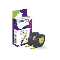 WECARE Taśma ARMOR do DYMO S0721620, czarny/żółta, 2 x 12mm x 4m