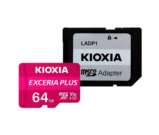 KIOXIA Exceria Plus microSD card 64GB M303, UHS-I U3 Class 10