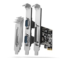 AXAGON PCEA-PSN, kontroler PCIe - 1x port równoległy (LPT) + 2x port szeregowy (RS232) 250 kbps, w zestawie LP