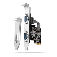 AXAGON PCEA-S2N, kontroler PCIe - 2x port szeregowy (RS232) 250 kbps, w zestawie LP