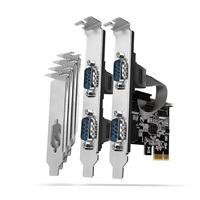 AXAGON PCEA-S4N, kontroler PCIe - 4x port szeregowy (RS232) 250 kbps, w zestawie LP