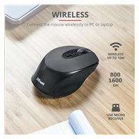 TRUST bezdrátová Myš Zaya Rechargeable Wireless Mouse - black