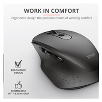 TRUST bezdrátová Myš Ozaa Rechargeable Wireless Mouse - black