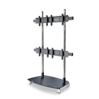 Pojízdný stojan na 4 TV 37"-55" s nosností 160kg, EDBAK TR6-22