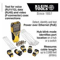 KLEIN TOOLS - VDV Scout® Pro 3 Tester Kit Locator Map™ (PoE)