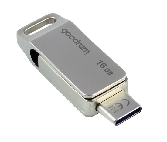 GOODRAM Flash Disk 16GB ODA3, USB 3.2, stříbrná