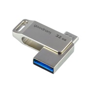GOODRAM Flash Disk 32GB ODA3, USB 3.2, stříbrná