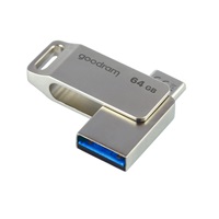 GOODRAM Flash Disk 64GB ODA3, USB 3.2, stříbrná