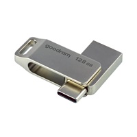 GOODRAM Flash Disk 128GB ODA3, USB 3.2, stříbrná