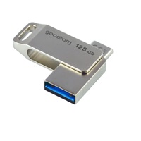 GOODRAM Flash Disk 128GB ODA3, USB 3.2, stříbrná