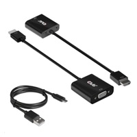 Club3D Adaptér HDMI 1.4 na VGA (M/F), Active with audio