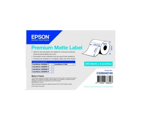 Epson label roll, normal paper, 105x210mm