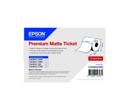 Epson Receipt- / voucher roll (endless), normal paper, 102mm