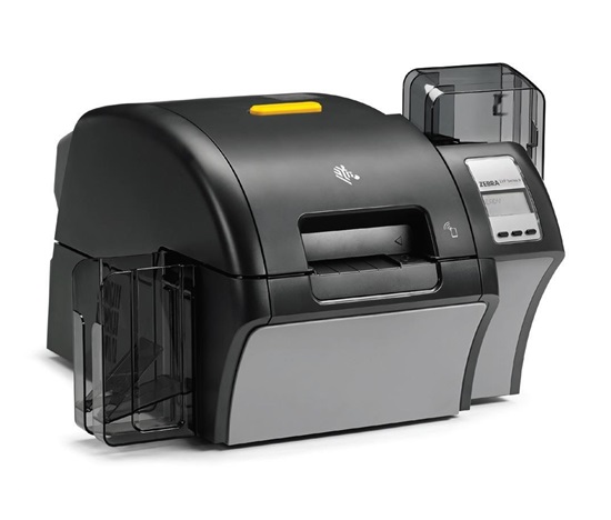 Zebra ZXP Series 9, dual sided, 12 dots/mm (300 dpi), USB, Ethernet, MSR, smart, RFID