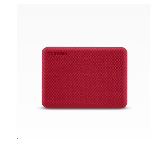TOSHIBA HDD CANVIO ADVANCE (NEW) 4TB, 2,5", USB 3.2 Gen 1, červená / red
