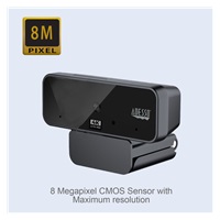 ADESSO webkamera CyberTrack H6 (4K Ultra HD, 8MP,  Auto Focus, duální mikrofon, bezpečnostní záklopka)