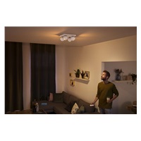 PHILIPS BUCKRAM Bodové svítidlo, Hue White ambiance, 230V, 4x5.5W GU10, Bílá