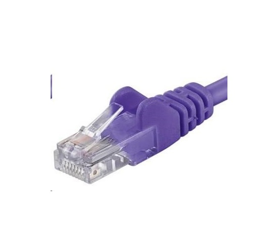 PREMIUMCORD Patch kabel UTP RJ45-RJ45 CAT5e 0.25m fialová