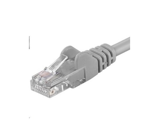 PREMIUMCORD Patch kabel UTP RJ45-RJ45 CAT5e 0.5m šedá