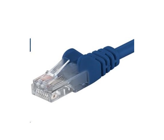 PREMIUMCORD Patch kabel UTP RJ45-RJ45 CAT5e 0.5m modrá