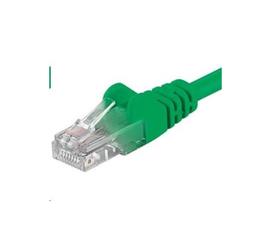 PREMIUMCORD Patch kabel UTP RJ45-RJ45 CAT5e 0.5m zelená