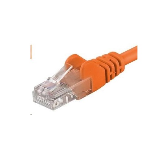 PREMIUMCORD Patch kabel UTP RJ45-RJ45 CAT5e 7m oranžová