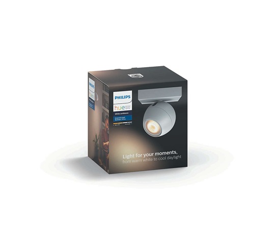 PHILIPS BUCKRAM Bodové svítidlo, Hue White ambiance, 230V, 1x5.5W GU10, Bílá, rozšíření