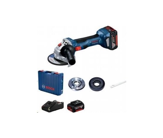 BOSCH GWS 180-LI, akumulátorová úhlová bruska, 11.000 ot/min, 125 mm, 2x akumulátor GBA 18V 4.0Ah