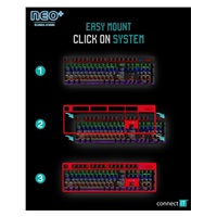 CONNECT IT Herní klávesnice NEO+, LED podsvícení, USB, CZ+SK verze