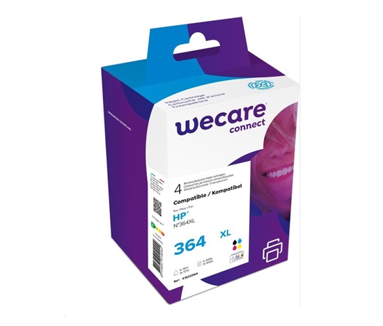 WECARE Wkład ARMOR do HP Photosmart C5380,5510, 5515, C6380, czarny/black+1C+1M+1Y/HC, 1x19/3x12ml
