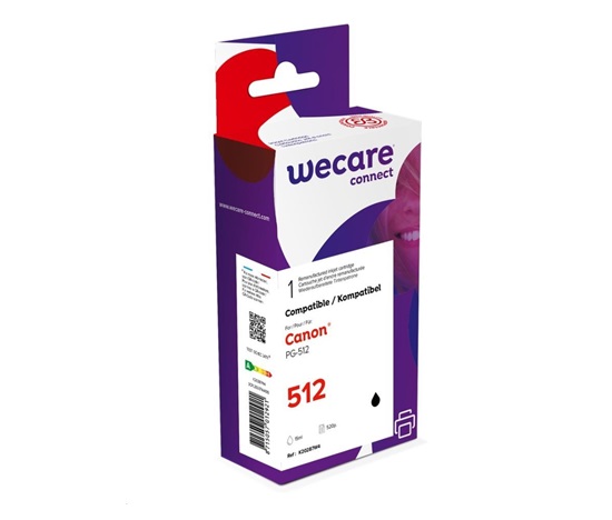 WECARE Wkład ARMOR do CANON Pixma MP250, MP270 (PG512) black 15ml, 485 str
