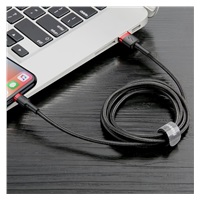 Baseus Cafule nabíjecí / datový kabel USB na Lightning 1,5A 2m, červená-černá