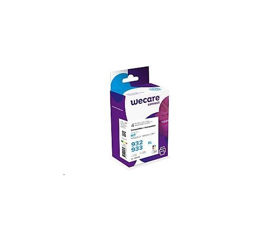 WECARE Wkład ARMOR do HP Officejet 6100, 6600 (K10306W4), czarny/black+1C+1M+1Y/HC, 3x12ml, 1x30