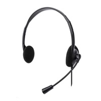 MANHATTAN Sluchátka s mikrofonem Stereo USB Headset, box