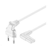 PREMIUMCORD Kabel síťový 230V k magnetofonu se zahnutými konektory 0.75m